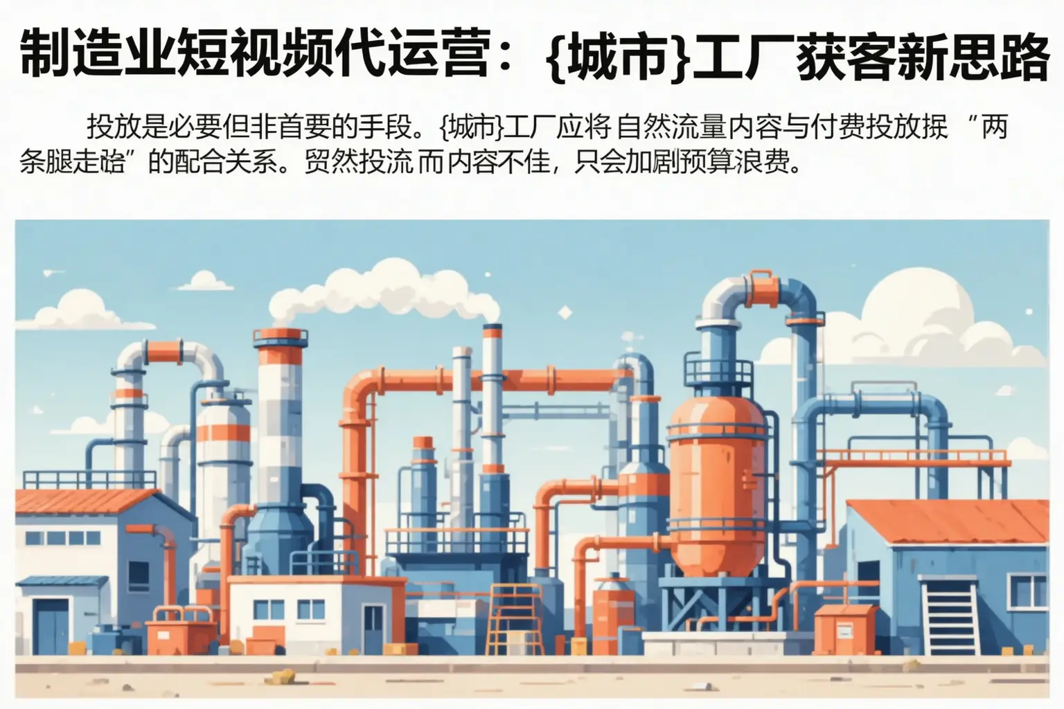 制造业短视频代运营：闽清工厂获客新思路